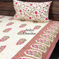Pink Floral Motifs Bedsheet