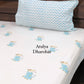 Elephant with Butterfly Kids Hand Block Printed Single Bedsheet