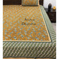 Mustard Floral Jaal King Size Bedsheet