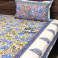 Blue Floral Jaal Bedsheet