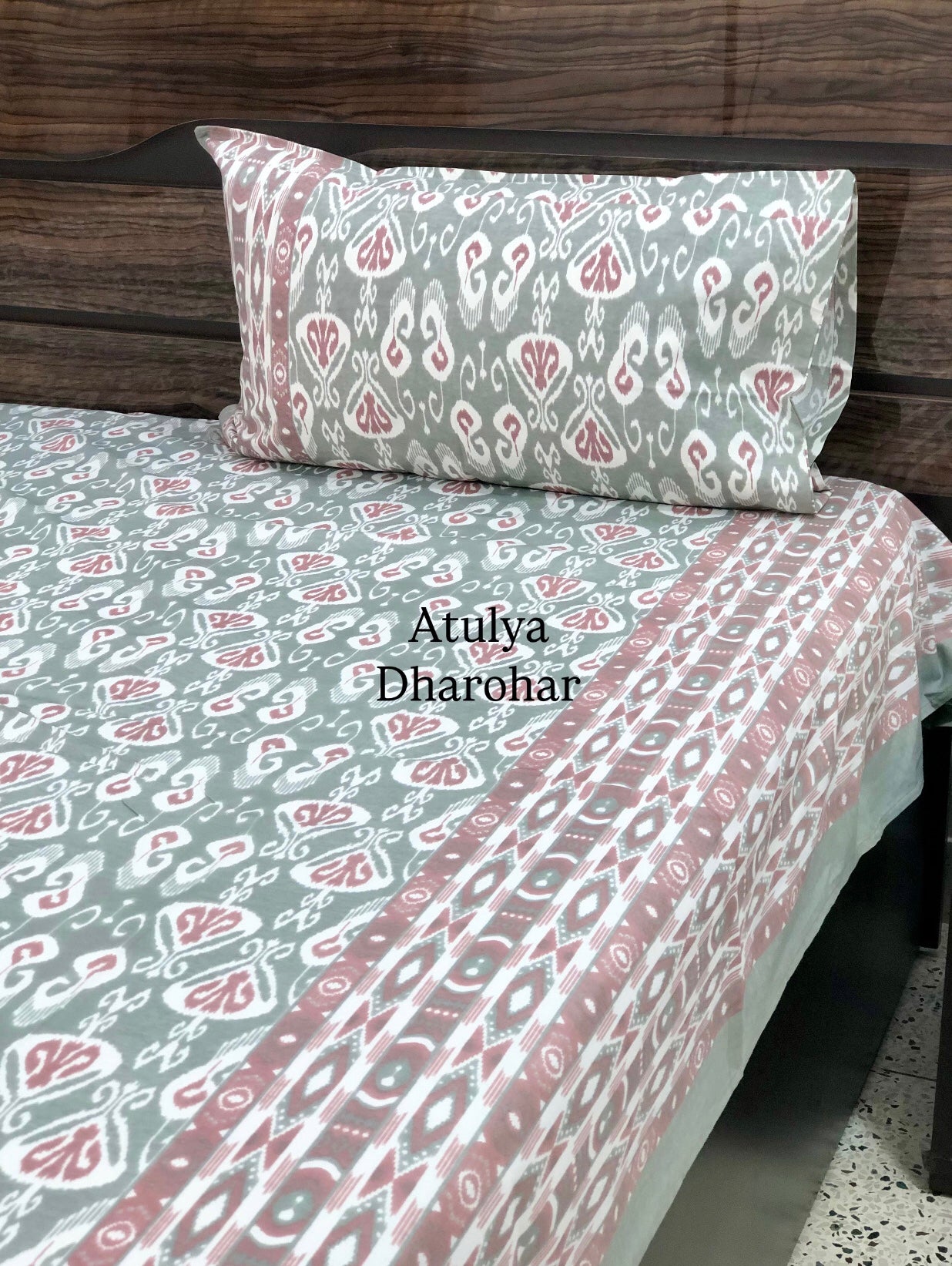 Ikat Super King Bedsheet