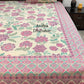 Purple Floral Cotton Super King Bedsheet