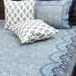 Blue Floral Jaal Cotton King Size Bedsheet