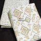 Yellow and Green Abstract Cambric Cotton Single Dohar Pair