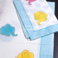 Colourful Elephants Kids Hand Block Printed Single Bedsheet