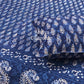 Indigo Pine Tree with Paisley Motifs Hand Block Printed Super King Bedsheet