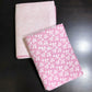 Pink Leafy Motifs Cambric Cotton Single Dohar Pair