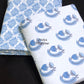 Blue Floral Motifs Cambric Cotton Single Dohar Pair