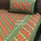 Green Mandala Cotton King Size Bedsheet