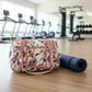 Multicolour Floral Quilted Mini Duffle Bag
