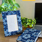Block Print Handmade Paper Photo Frame and Journal Combo