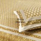 Mustard Butti Mulmul Single Dohar Pair with Super King Bedsheet Set