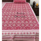 Pink Mughal Jaal Bedsheet