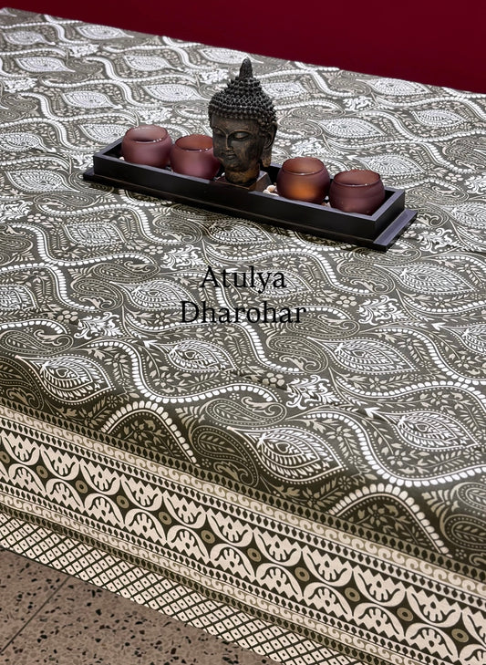 Mughal Jaal Cotton Dining Table Cover