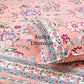 Peach Floral Jaal Cotton Super King Bedsheet
