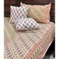 Green Floral Motifs Bedsheet