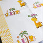 Jungle Theme Hand Block Printed Waffle Cotton Kids Towel