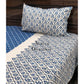 Blue Floral Motifs Bedsheet