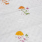 Multicolour Elephants Hand Block Printed Mulmul Baby Dohar