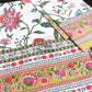 Red and Mustard Floral Jaal Cotton Super King Bedsheet