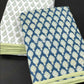 Indigo Butti Single Dohar Pair