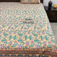 Green Lotus Jaal Cotton Bedsheet