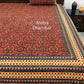 Maroon and Mustard Kalamkari Cotton King Size Bedsheet