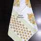 Yellow Floral Motifs Hand Block Printed Waffle Cotton Towel
