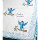 Happy Bird Hand Block Printed Baby Mulmul Dohar