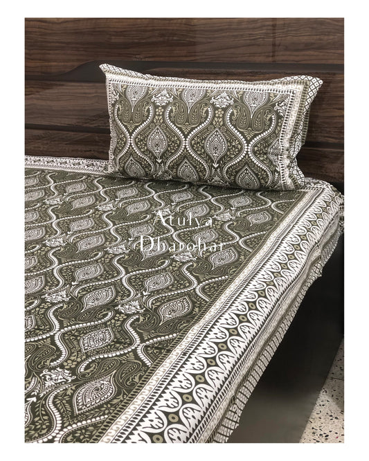 Mughal Jaal Single Cotton Bedsheet