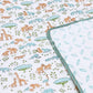 Jungle Theme Hand Block Printed Mulmul Baby Dohar