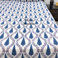Blue and Pink Mughal Jaal Cotton Super King Bedsheet