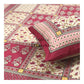 Maroon Packwork Look Single Bedsheet
