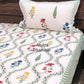 Multicolour Mughal Jaal Hand Block Printed Super King Bedsheet