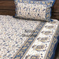 Elephant and Bird Motifs Cotton King Size Bedsheet