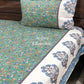 Blue Floral Jaal Bedsheet