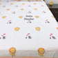 Lion and Elephant Kids Hand Block Printed Single Bedsheet