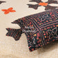 Black and Orange Bandhani Cotton Super King Bedsheet