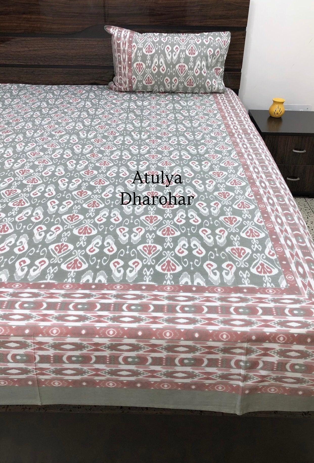 Ikat Super King Bedsheet