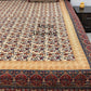 Maroon & Blue Cotton Kalamkari King Size Bedsheet