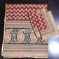 Maroon Paisley Kalamkari Cotton King Size Bedsheet