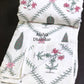 Pink and Grey Mughal Jaal Mulmul Double Bed Dohar