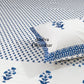 Blue Floral Motifs Bedsheet