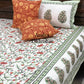 Floral Jaal with Paisley Motifs Bedsheet