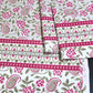Grey and Pink Paisley Jaal Cotton King Size Bedsheet