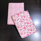 Pink Floral Jaal Cambric Cotton Single Dohar Pair