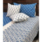 Blue Floral Motifs Bedsheet