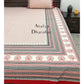 Red and Black Kalamkari Bedsheet