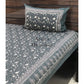 Grey Floral Single Bedsheet