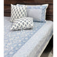 Blue Floral Jaal Cotton Bedsheet